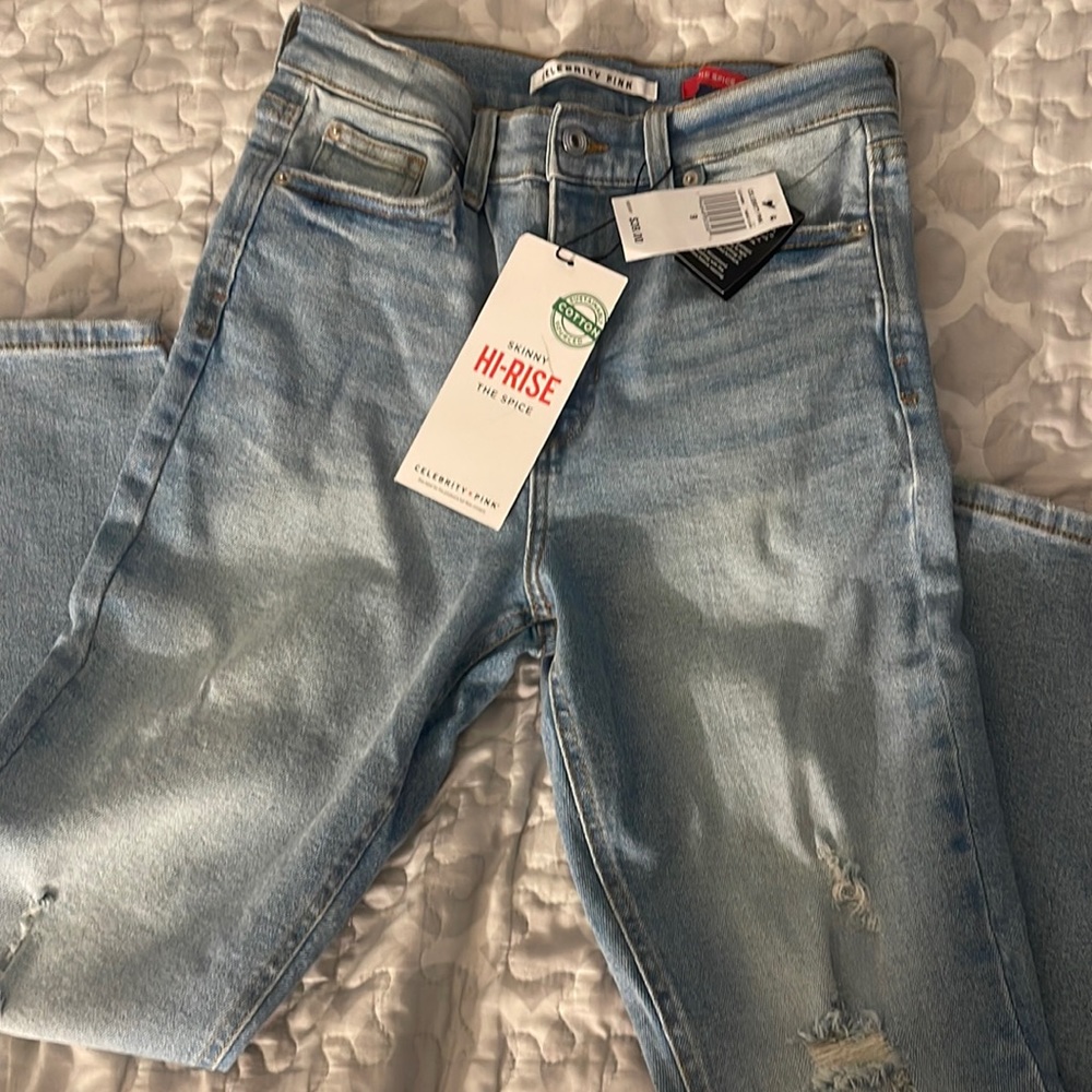 Celebrity Pink Skinny High-Rise